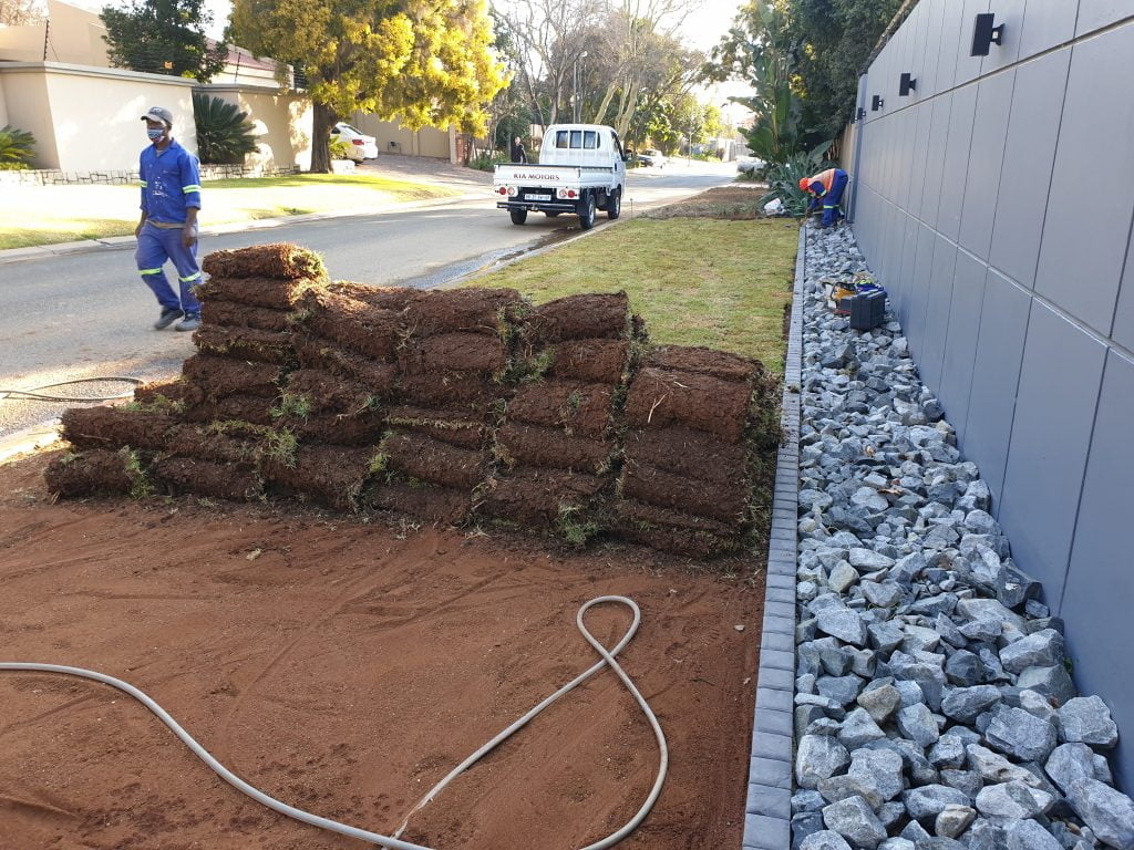 Installing Organic Grass