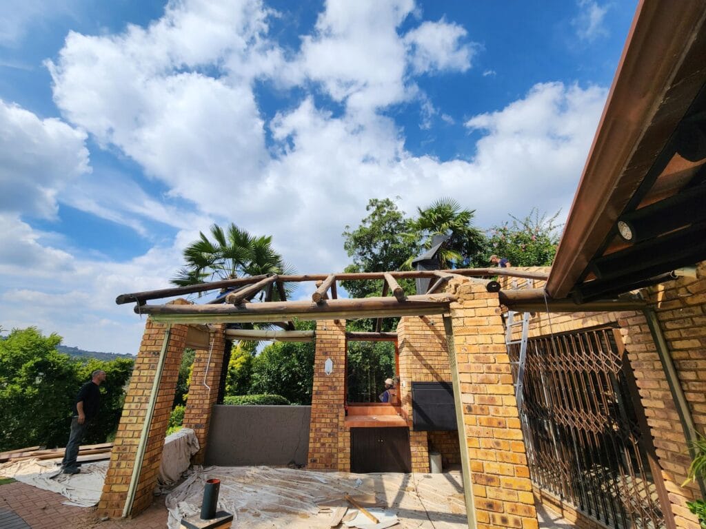 Disassemble old roof