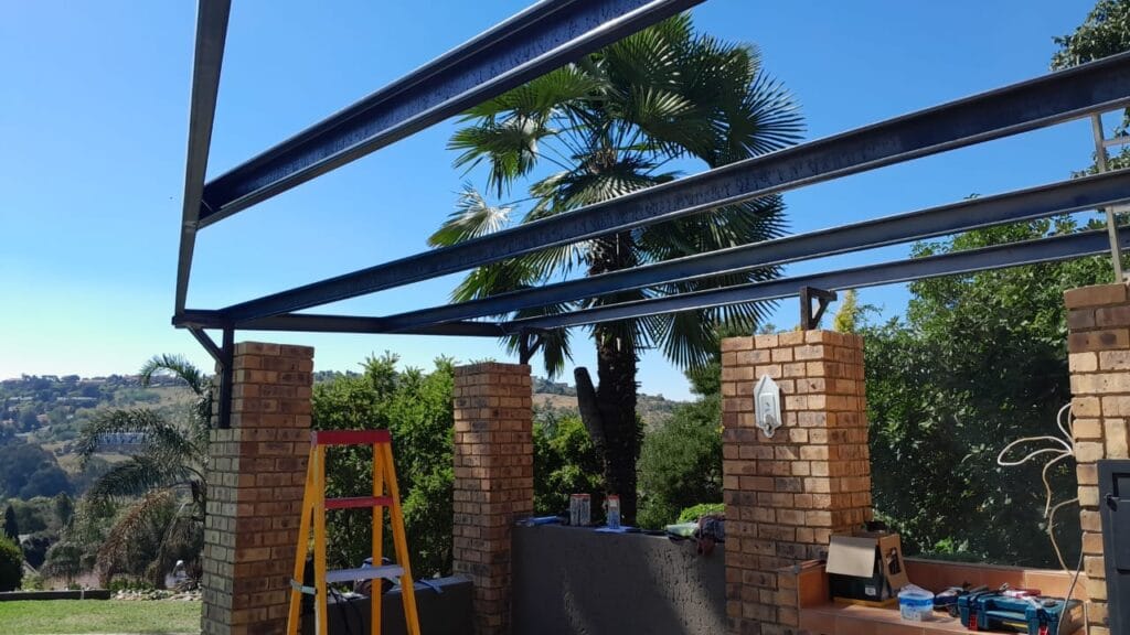 Construction of new roof
