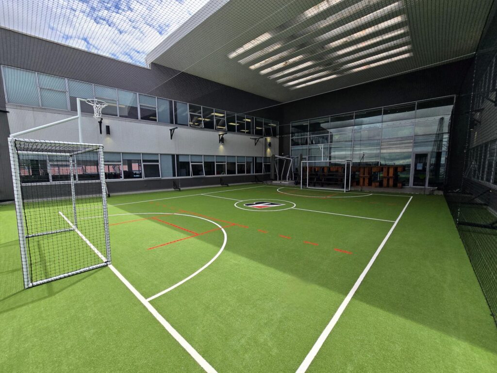 Corporate artificial grass multi-sports court